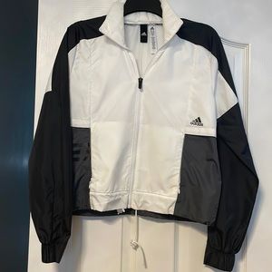 Adidas New Windbreaker zip up NWOT